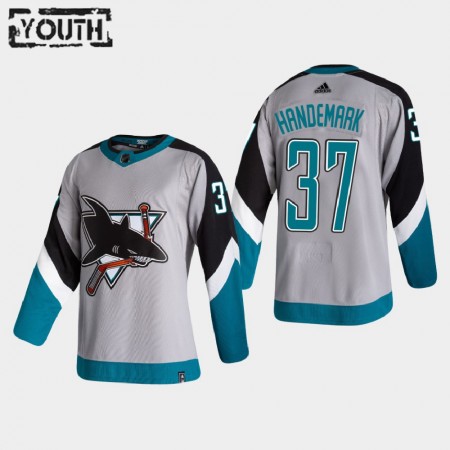 Kinder Eishockey San Jose Sharks Trikot Frederik Handemark 37 2020-21 Reverse Retro Authentic